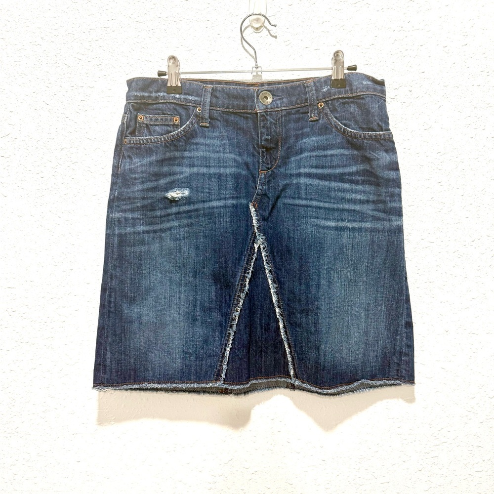 VINTAGE Banana Republic Dark Blue Denim Pencil Skirt 26
